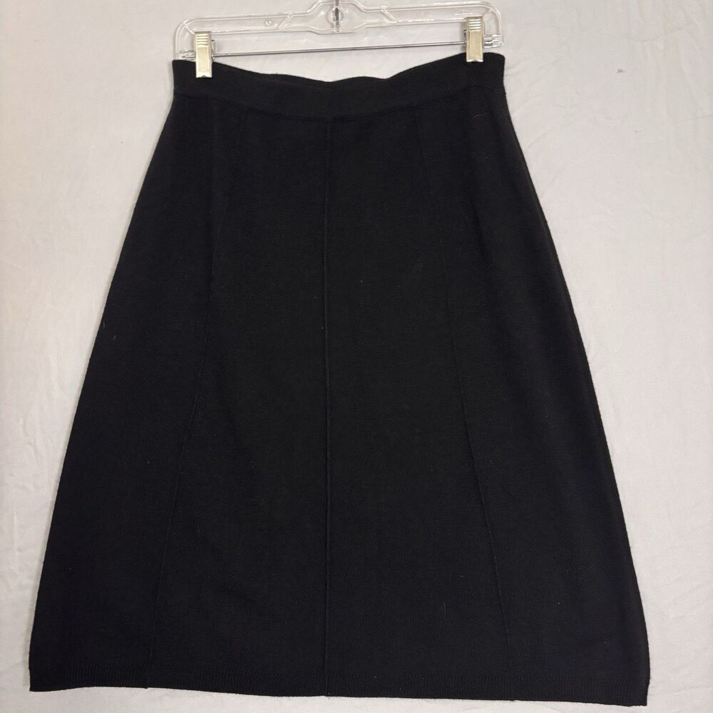 Fendi knit wool Skirt Knee Length Made In Italy Auth size L stretchy